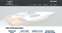 Desktop Screenshot of cobraperformanceboats.com